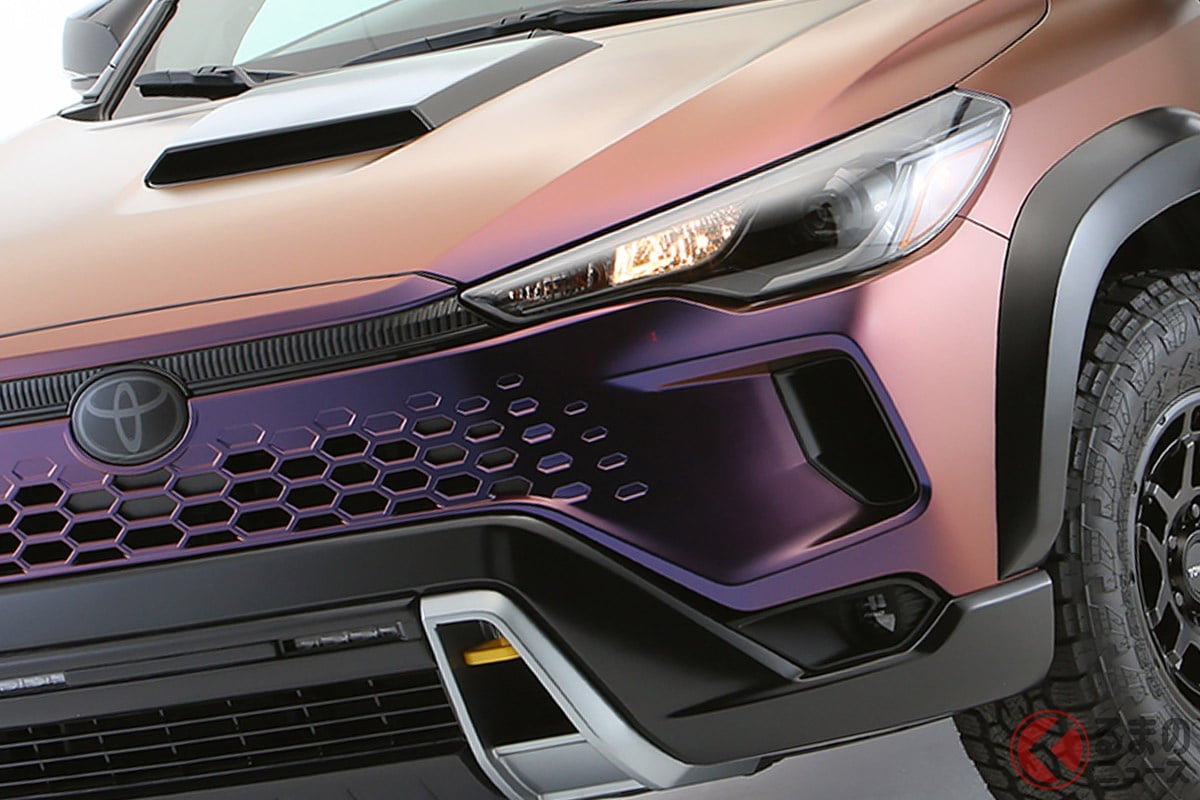 フロントフェイスが一新した「カローラクロス ハイブリッド」(米国仕様)