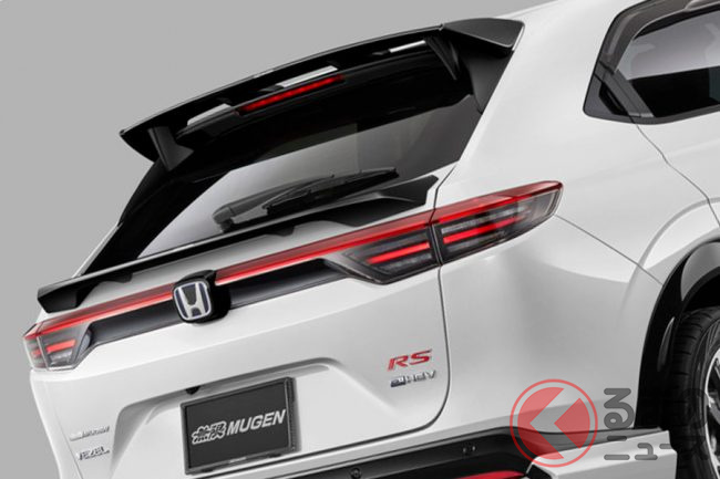 RU3 VEZEL RS リアウィング ホンダ「新クーペSUV」発表！ 専用スポーティ内外装×ローダウンサス新