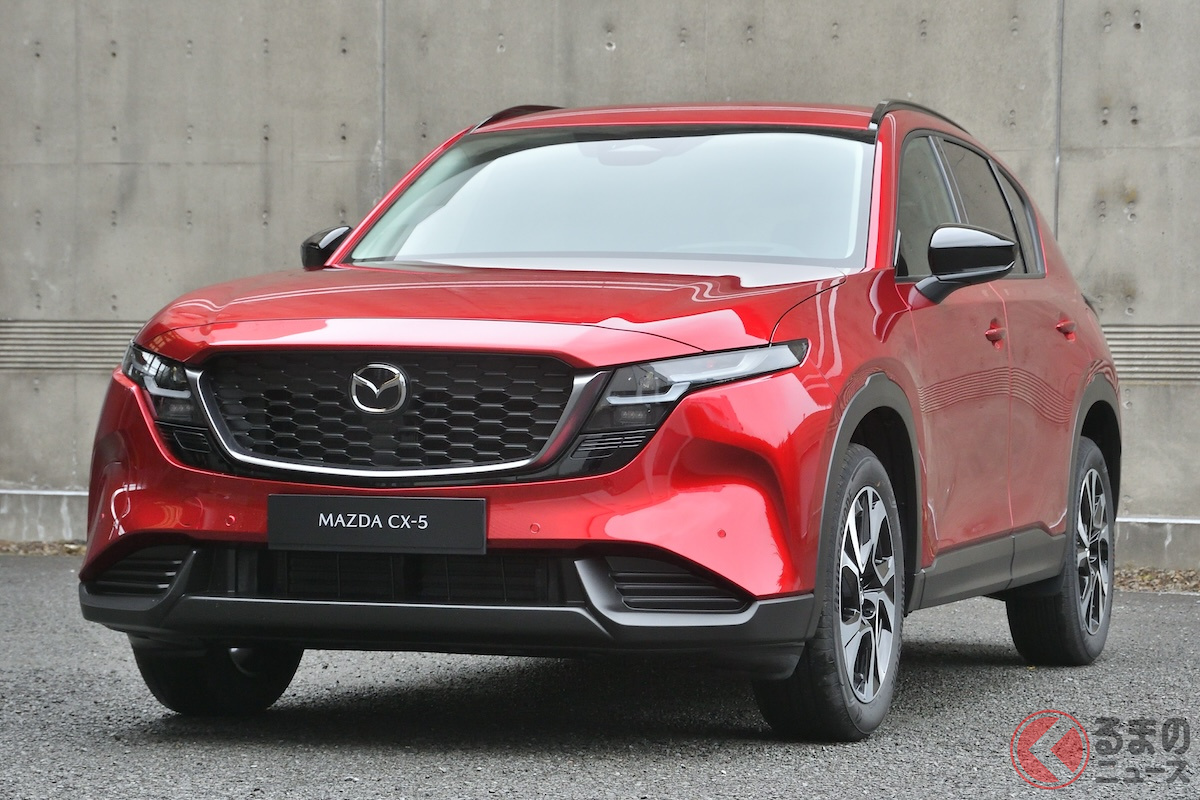 マツダ 新型「CX-5」がJMS 2025で見られる！（写真はCentre-Lineグレード、欧州仕様）