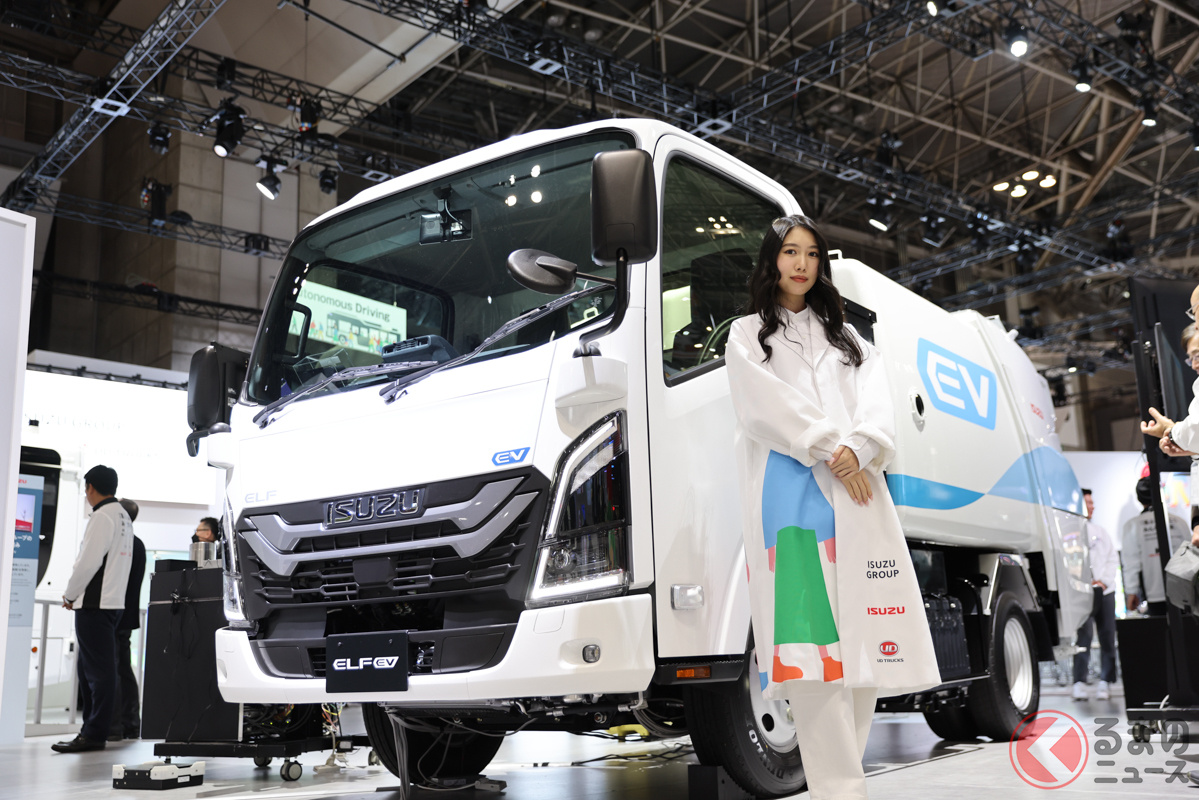BEVトラック「エルフEV塵芥車（じんかいしゃ）」