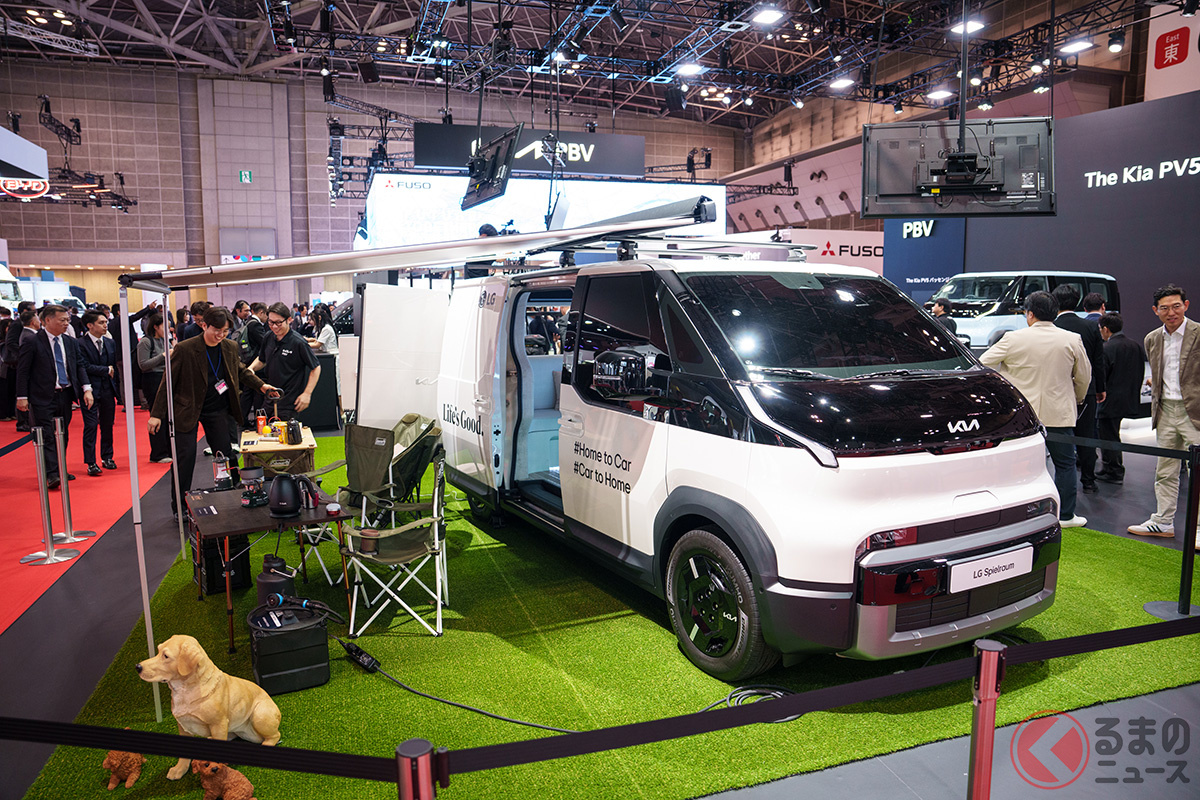 キア新型バン「PV5」日本上陸！2026年春発売！ 価格589万円から商用＆乗用を展開、ジャパンモビリティショー2025で正式発表