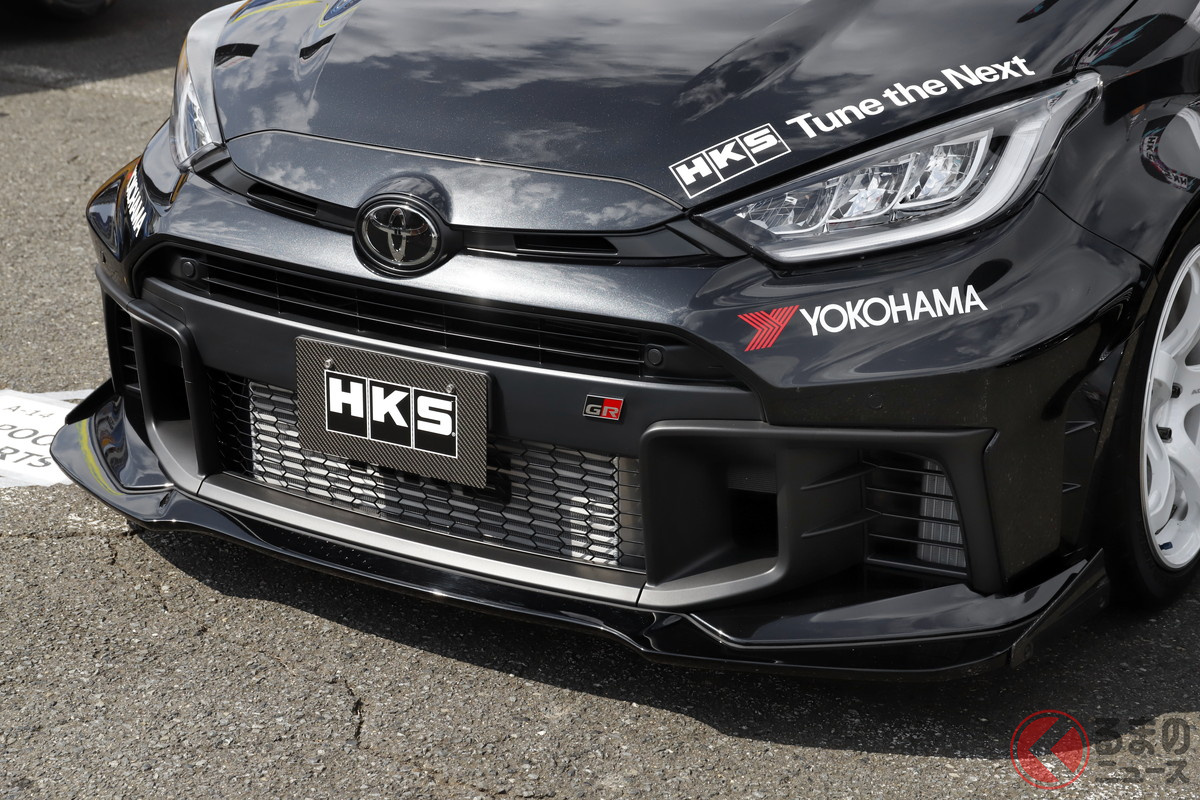 HKSが展示していたデモカー、GRヤリスGen2はDAT仕様だ