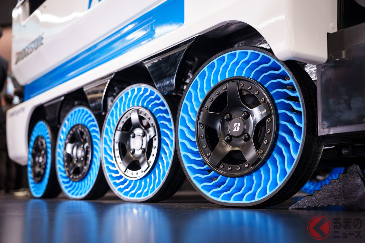 空気充填がいらない”次世代タイヤ”「AirFree」(エアフリー)。実際に富山県富山市で公道にて実証実験し、2026年の社会実装に向けた準備を進める