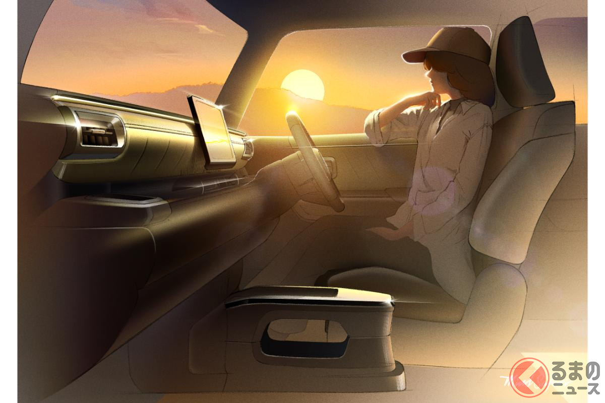 新型クロスビーのデザインスケッチ