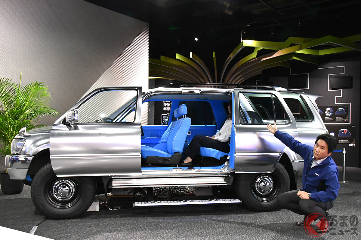 「リンク式パワードアシステム」が左側前後に装着されている