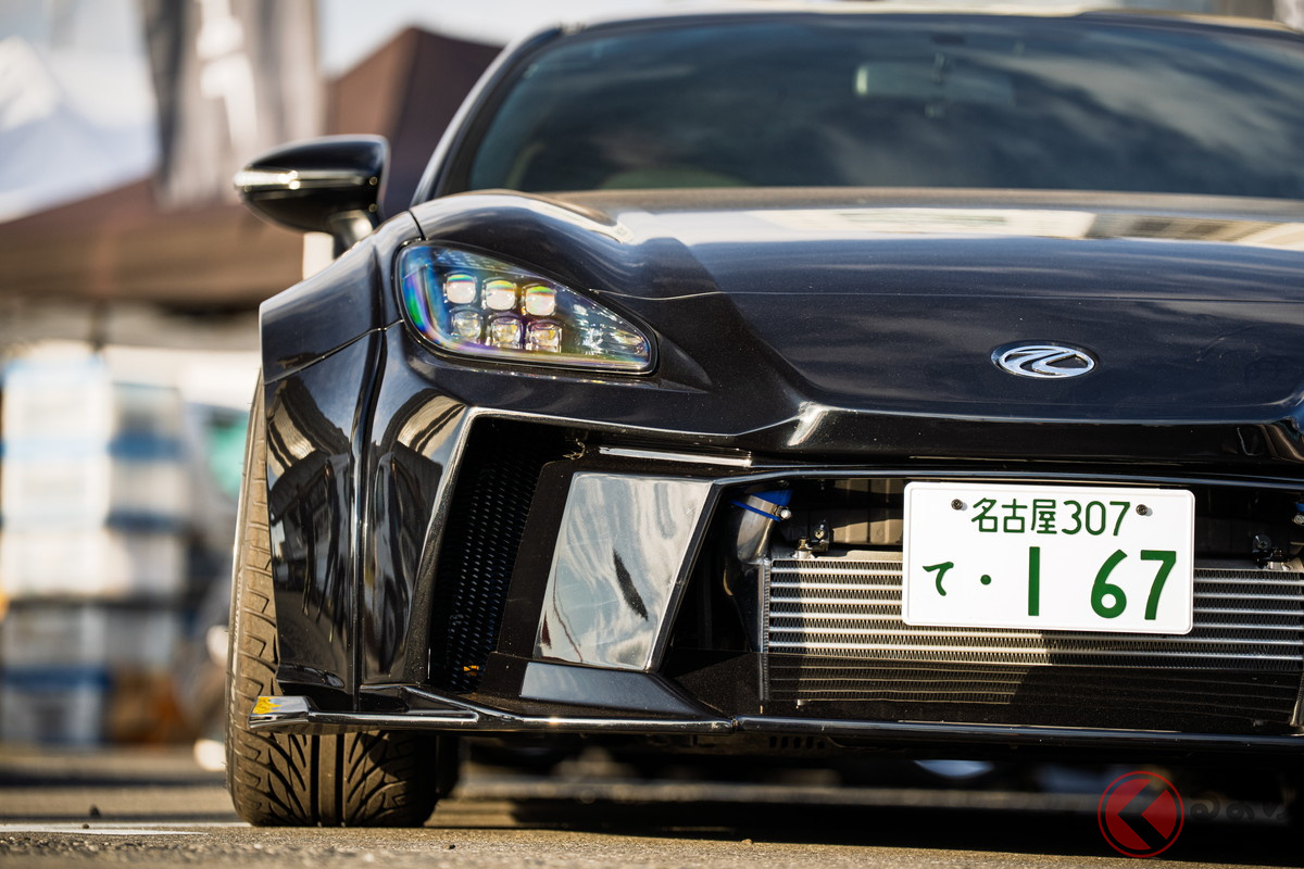 イベント会場にはエアロ仕様のトヨタ「GR86」などが集まった