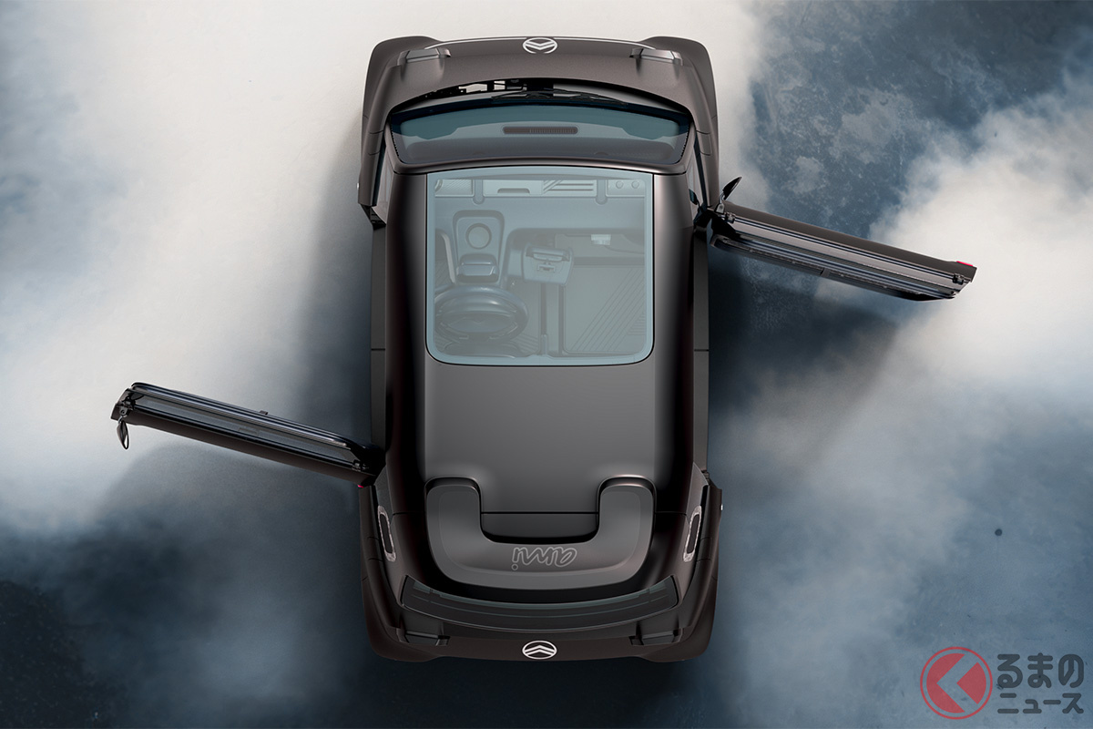 左右で違う斬新なドアの開き方!