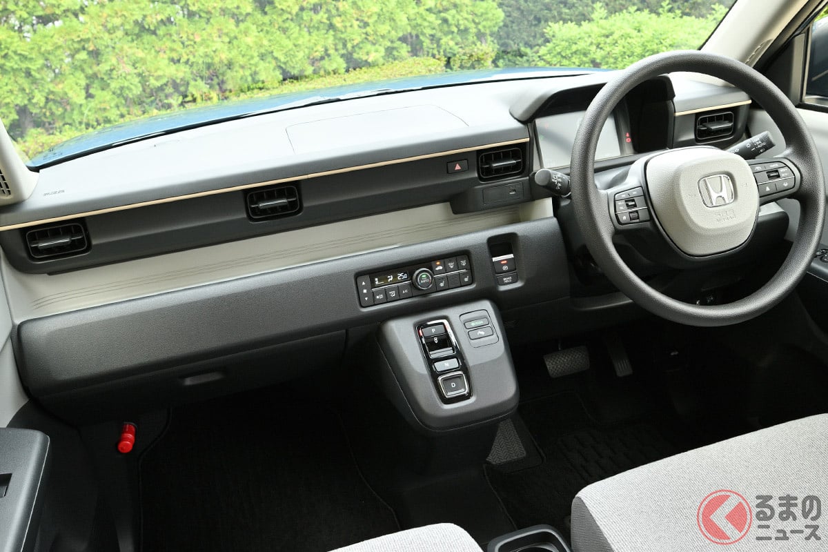 めちゃシンプルな「N-ONE e: G」のインテリア