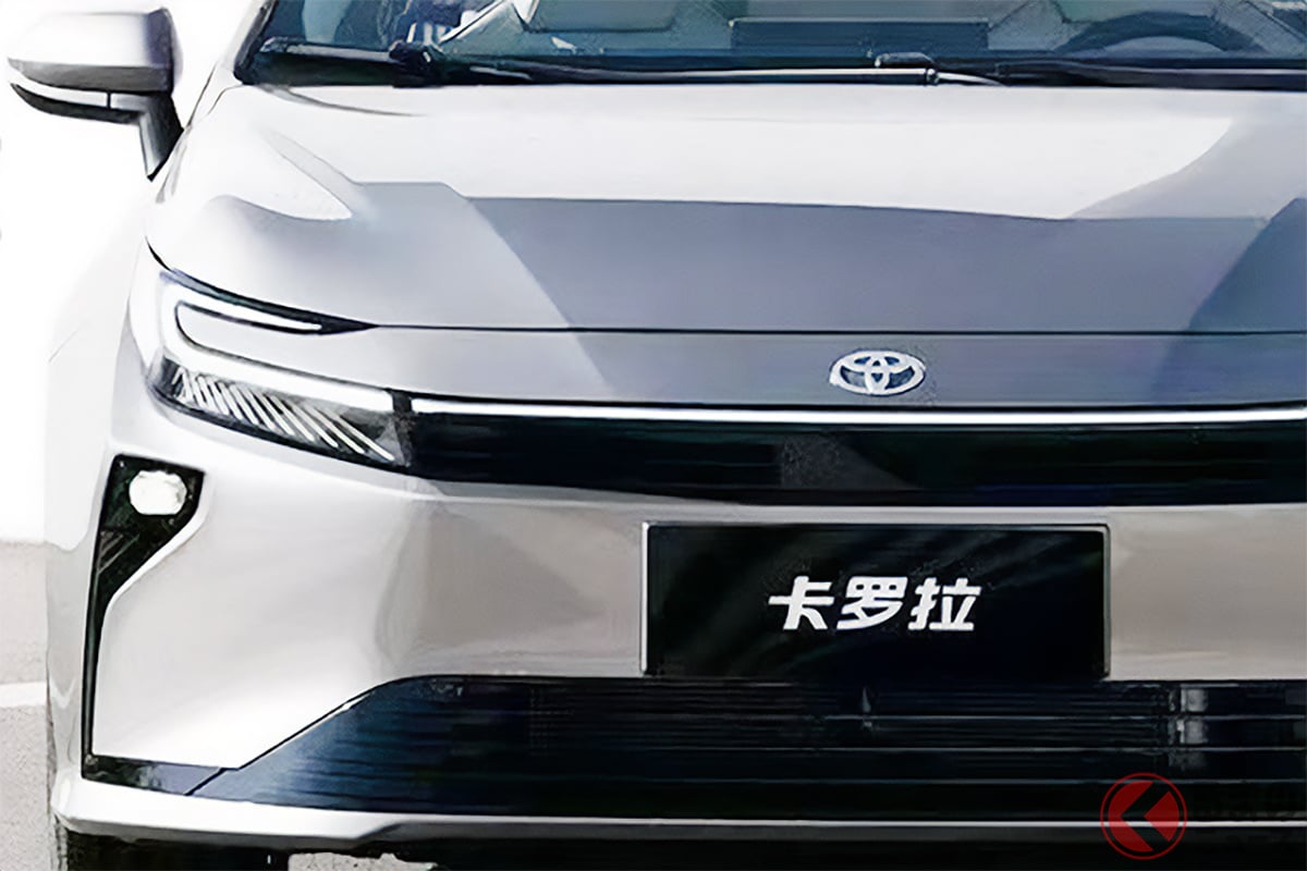 新たにマイナーチェンジを遂げた新型「カローラ(中国向け)」