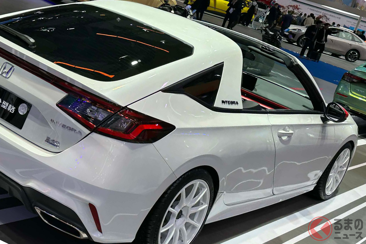 ホンダはインテグラの2ドアタルガトップモデルを公開(撮影:加藤博人)