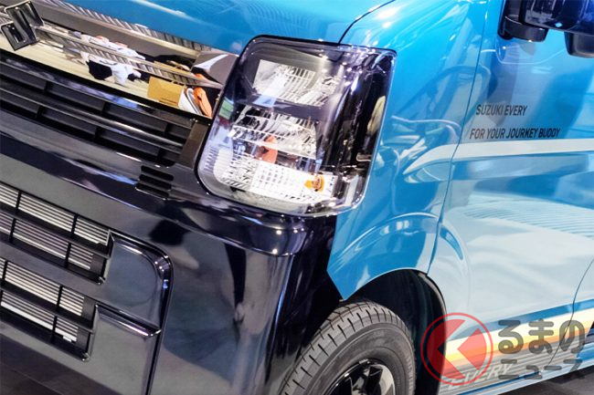 スズキ新「エブリイ」公開！ 精悍「ブラック仕立て」＆
