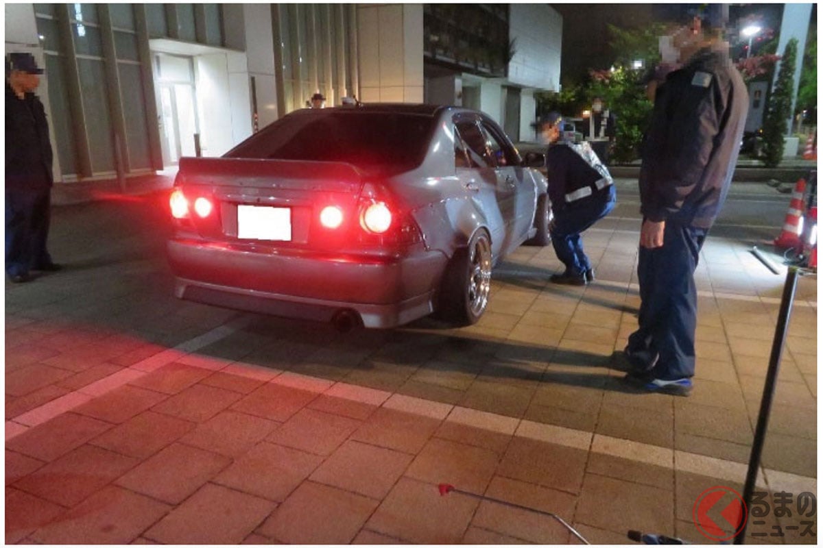 2025年11月の特別街頭検査の様子(画像:自動車技術総合機構)