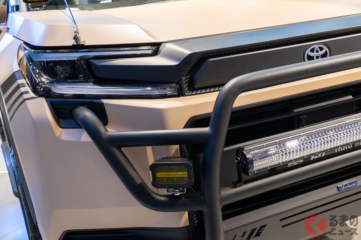 中国の広州モーターショー2025で初公開された、トヨタ 新型「RAV4」のカスタムモデル「RAV4 IRON GO CONCEPT」(写真撮影:加藤博人)