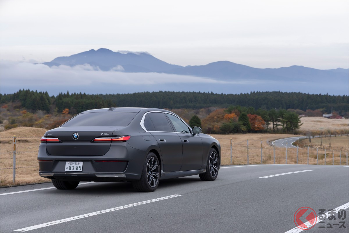 3リッター直列6気筒ディーゼルを積む「740d xDrive Excellence」。力強い加速と高い静粛性を両立し、ショーファードリブンとしての完成度も高い（Photo：Daijiro Kori）