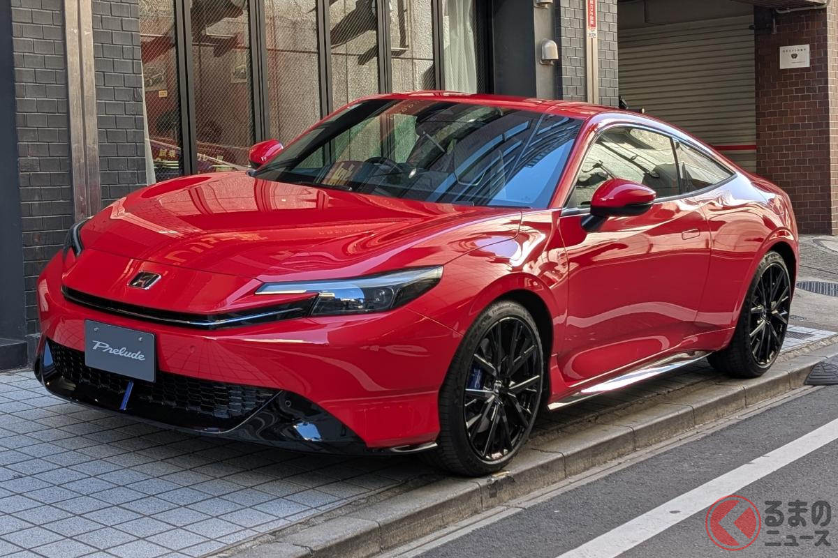 「プレリュー堂」の店頭にディスプレイされた「新型プレリュード(6代目)」