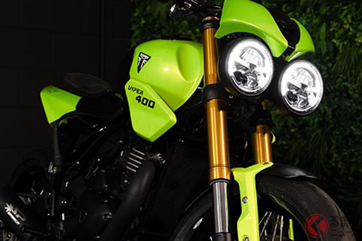 トライアンフ「スピード400」をベースにしたワンオフモデル「バイパー400」