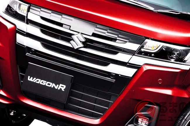 143万円！ スズキ「新ワゴンR」発表！ デザイン一新で「立体フロント