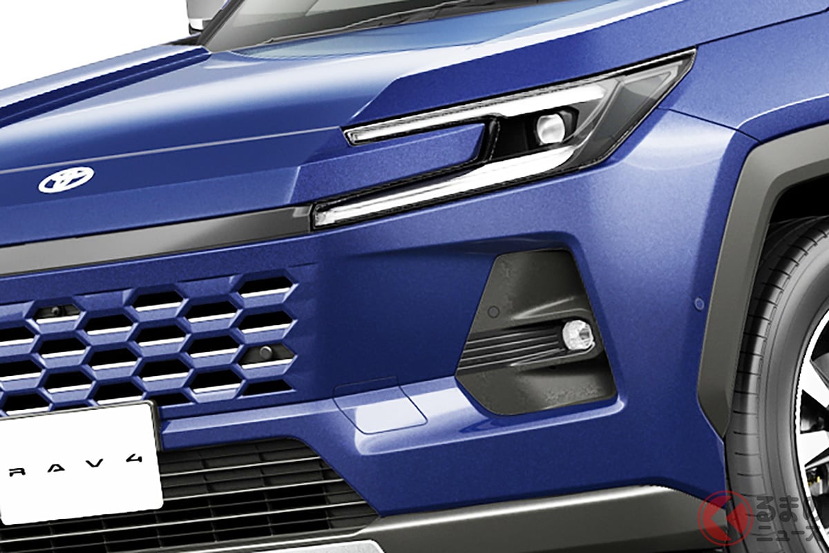 トヨタ新型「RAV4 Z」。オフロード志向の「Adventure」に対し、「Z」は都会的な洗練さを強調したスタイリングが特徴