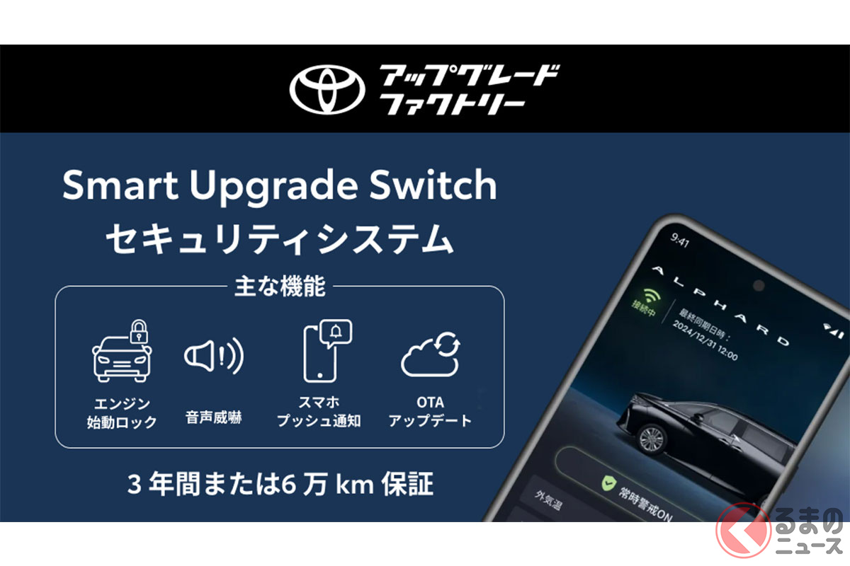 提供が開始された「Smart Upgrade Switchセキュリティシステム」