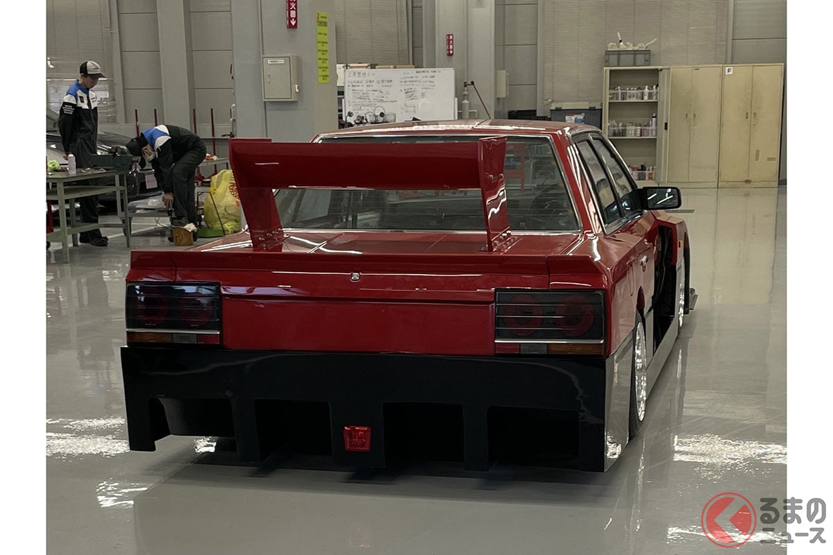 完成に近づく「Re30 スカイラインシルエット」(画像提供:日産・自動車大学校 京都校)