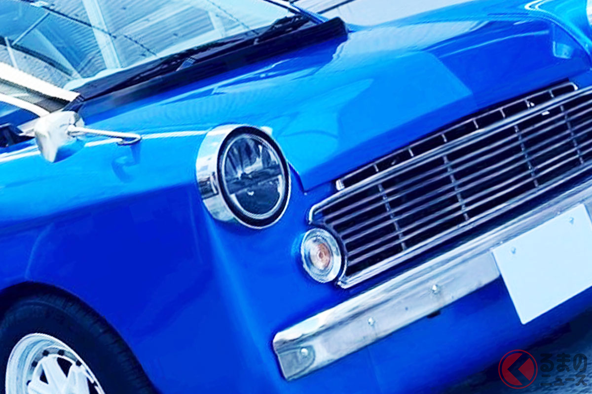 初の女性ターゲットのカスタムカー「マーチ エルーラ」 ［画像提供：日産・自動車大学校 京都校］