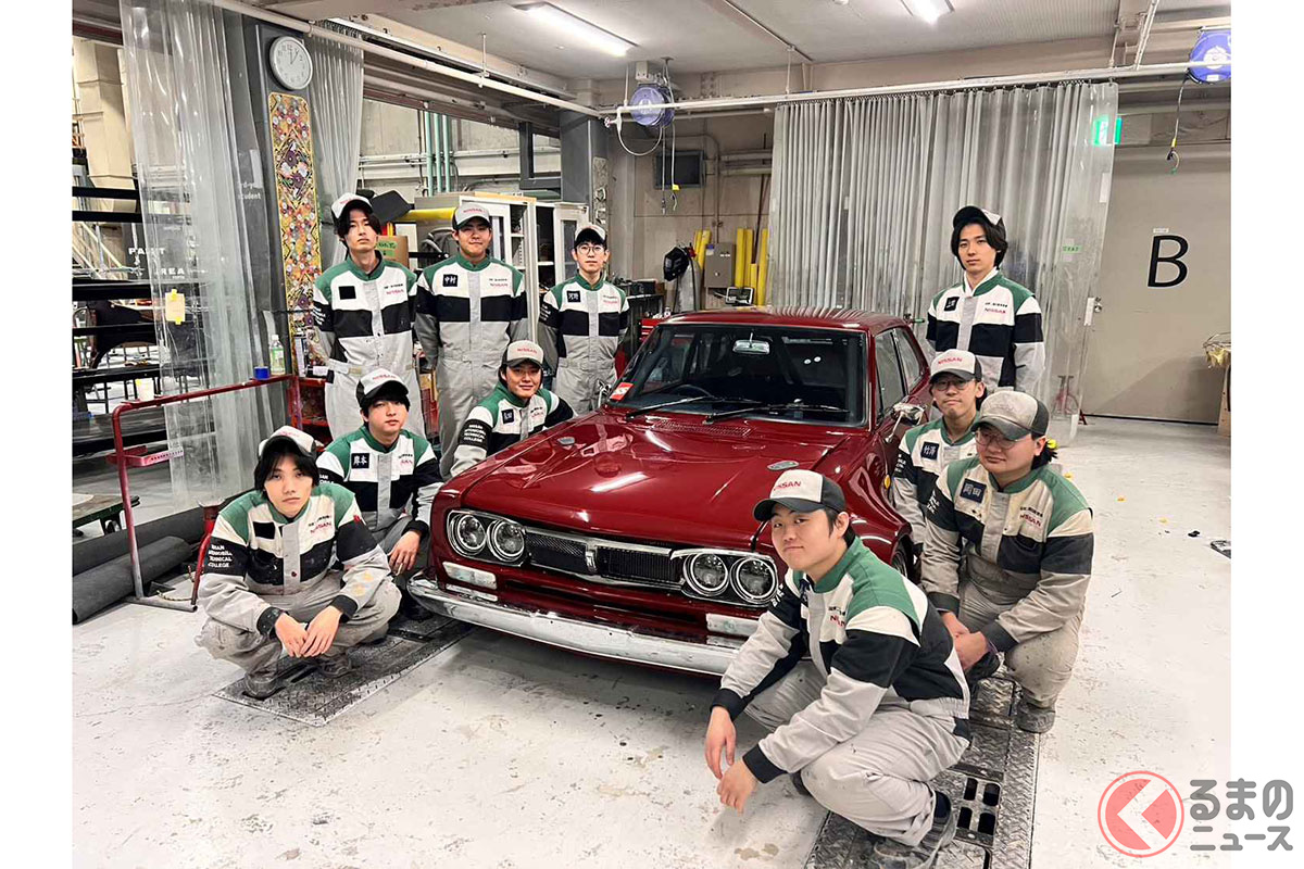 日産京都校が手掛けるカスタムカー「サニースカイライン（Sunny Skyline）」（画像提供：日産・自動車大学校 京都校）