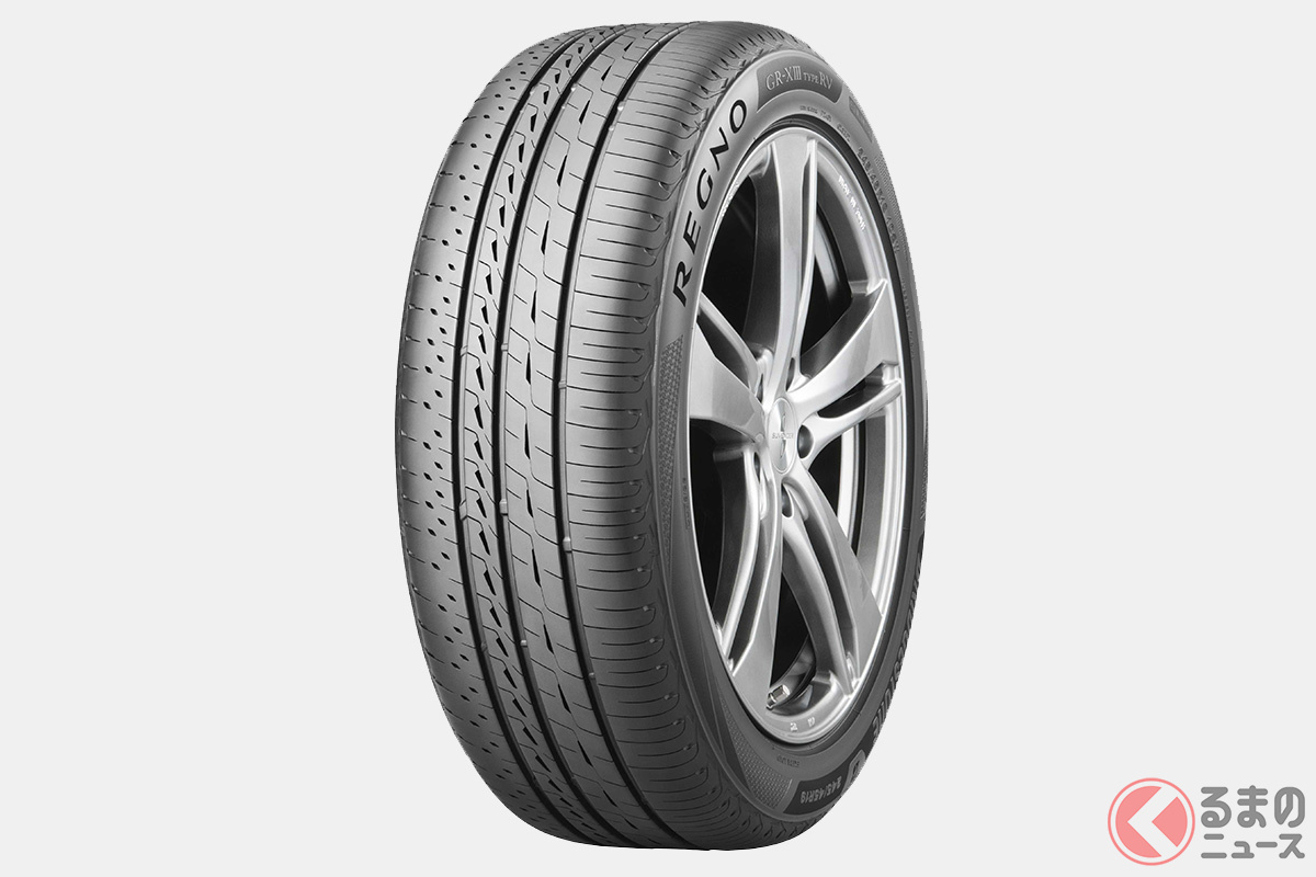 ブリヂストンはRV(ミニバン・コンパクトSUV)専用のプレミアムブランドタイヤ「REGNO GR-X III TYPE RV(レグノ ジーアール・クロススリー タイプ アールブイ)」を計29サイズ発売する