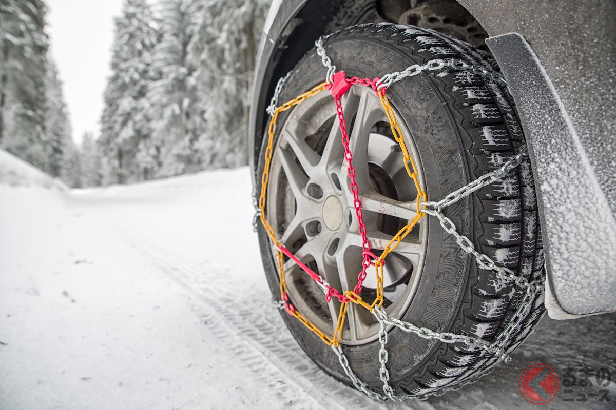 どんな「タイヤーチェン」を選ぶと良い?(画像はイメージ、 jarino47/PIXTA)