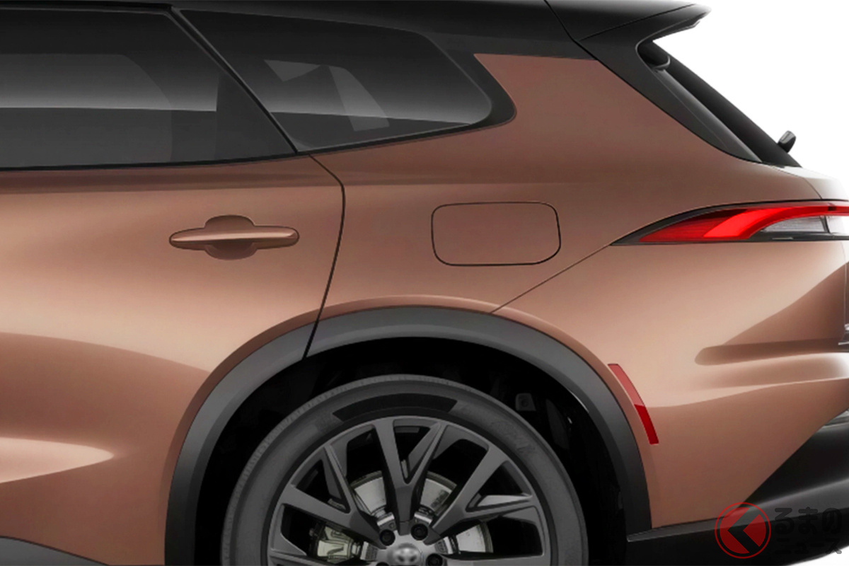 ツートーンカラーにより伸びやかなプロポーションが強調されたサイドビュー