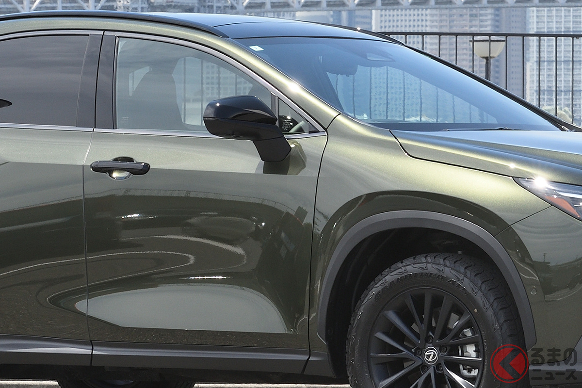 電気式/電磁式ドア(eラッチ)が搭載されているレクサス「NX オーバートレイル」(参考画像)