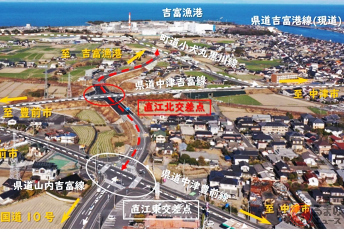 延長800mの快走路、漁港へのアクセス向上 3月10日14時に開通(出典:福岡県)