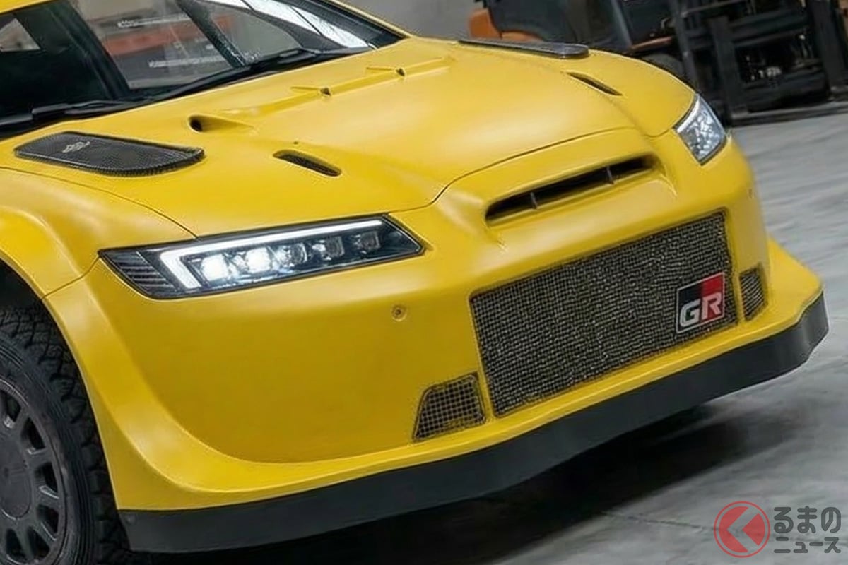 謎の2ドアテストカー…正体は? (画像は編集部がGeminiで生成したイメージ)