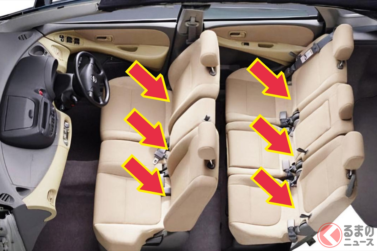 コンパクトなボディなのに2列6人乗り!