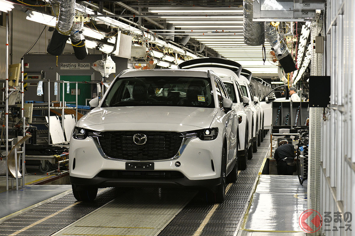 マツダ防府工場の生産ライン