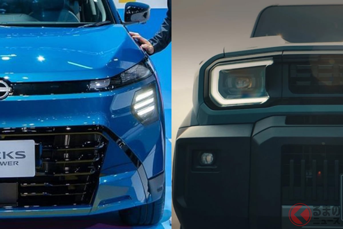 タイで発表された日産新型「キックス」(左)とトヨタ新型「ランドクルーザーFJ」(右)