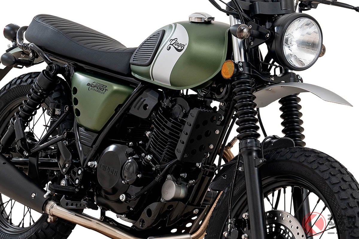 QINGQI Motorcycle(クインキーモーターサイクル)「BIGFOOT250 Scrambler(ビッグフット250スクランブラー)」