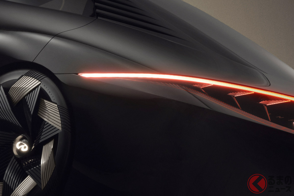 日産「“新型”スカイライン」2027年登場か!?(写真は次期スカイラインを示唆するコンセプトカーと言われるインフィニティ Vision Qe)