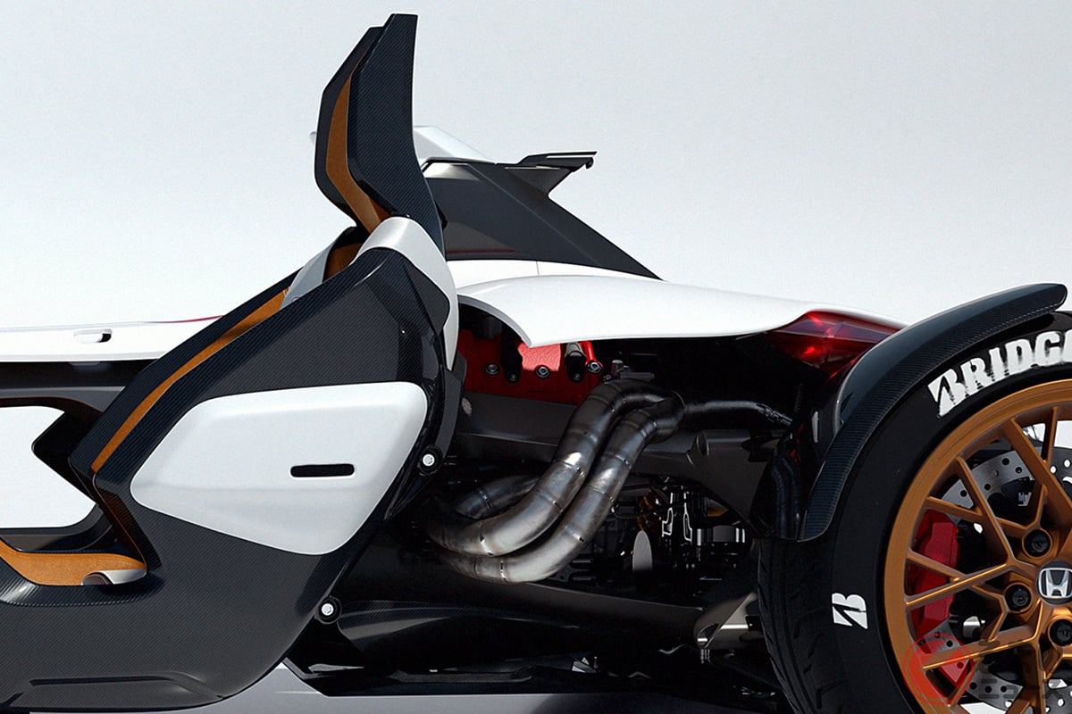 高回転「V4」エンジン搭載のホンダ「“MR”スポーツカー」!