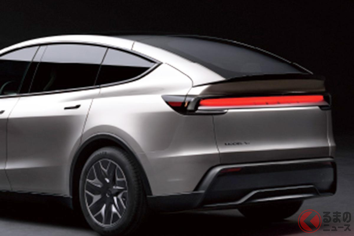 テスラ「Model Y L」初公開 3列シート6人乗り登場!