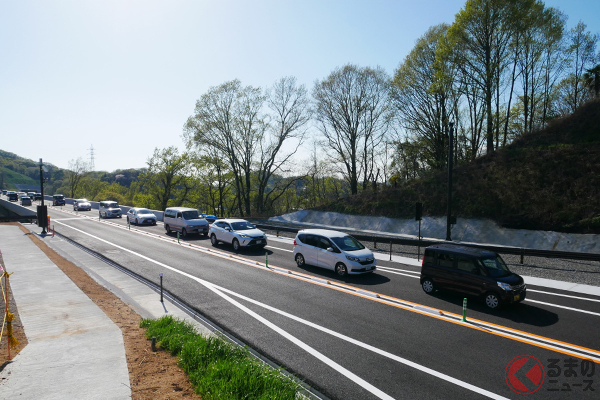 笠原バイパス一部開通も、直後に大渋滞が発生!(画像:国土交通省岡山国道事務所の公式Xより)