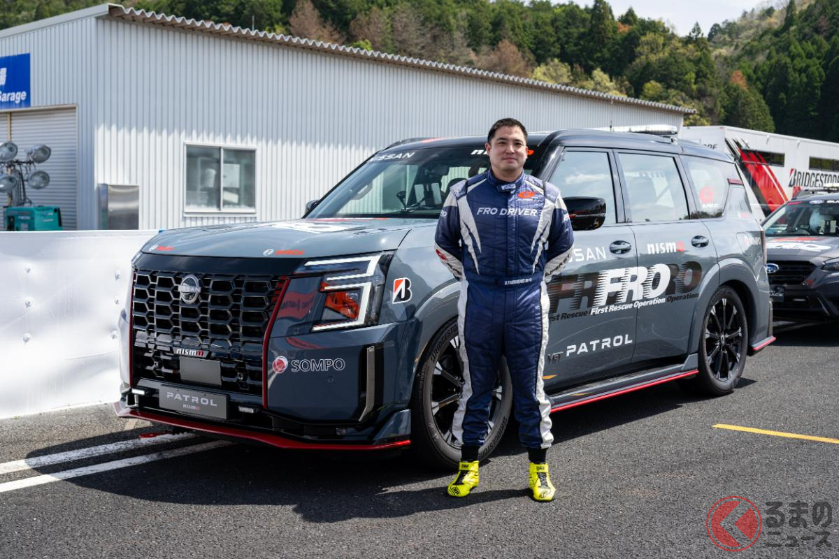 パトロールNISMOをドライブするFROドライバーの山脇大輔氏
