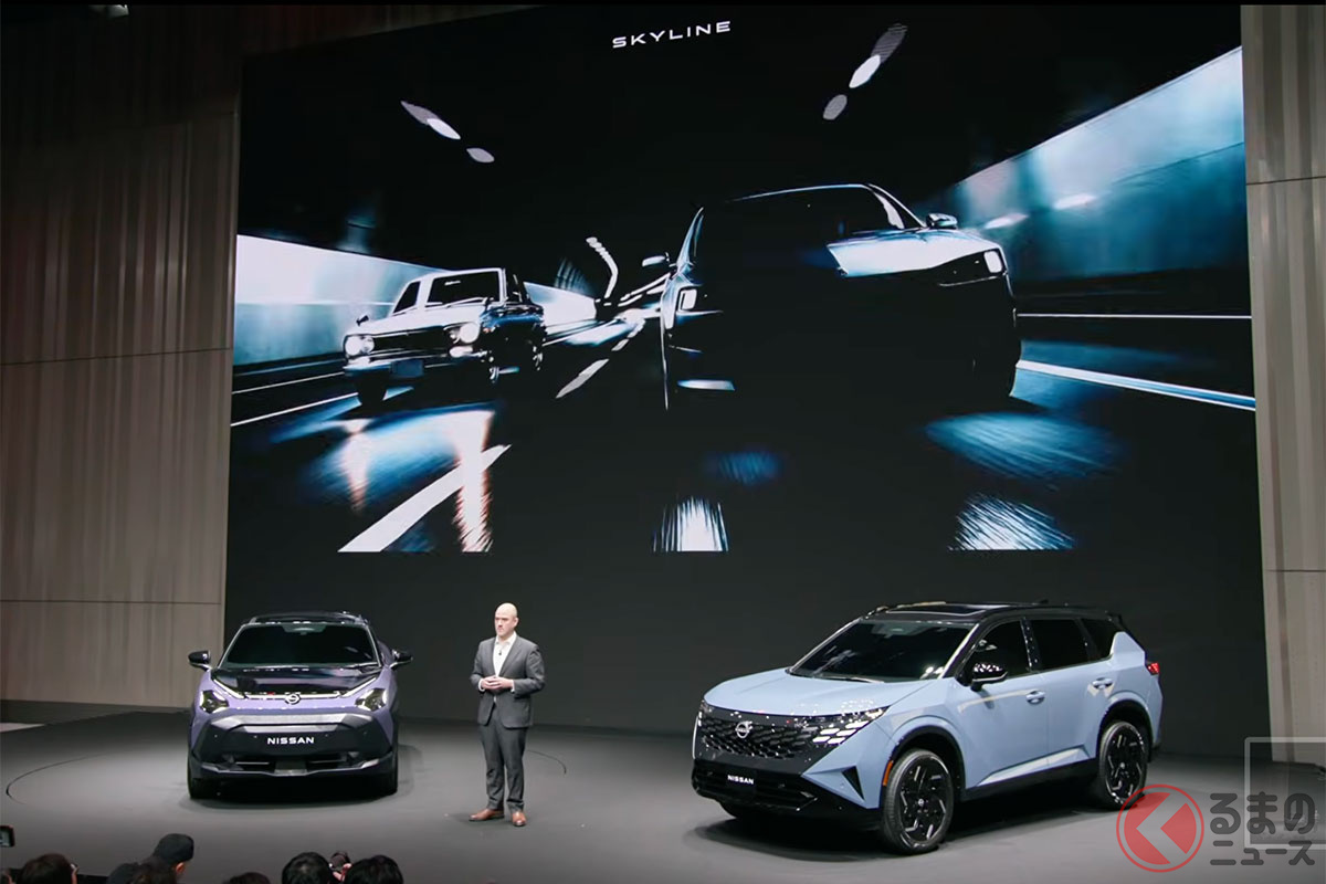 日産 新型「スカイライン」ティザー画像［画像：日産自動車公式YouTube］