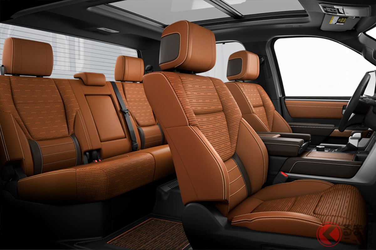 サドルタンの本革内装がステキ!