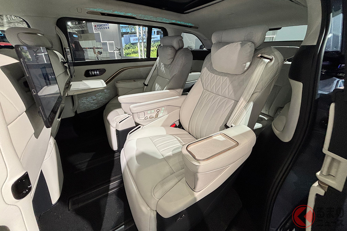 台湾・鴻海(ホンハイ)に注目! 商用から乗用までラインナップ! 高級ミニバンEV「モデルD」もカッコイイ(撮影:桃田健史)