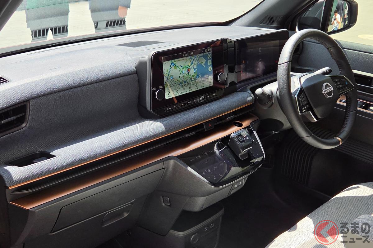 日産「サクラ G」マイナーチェンジモデルのインテリア