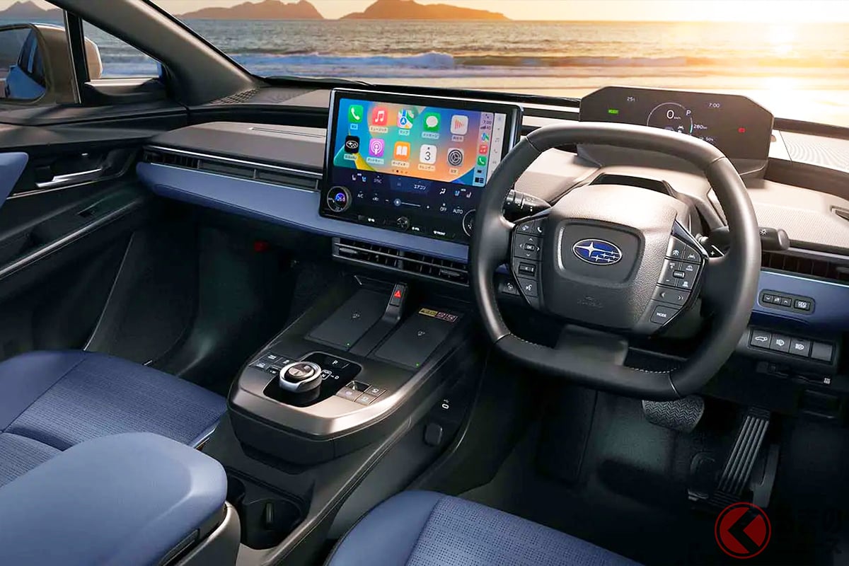 ブルーの内装も魅力的!