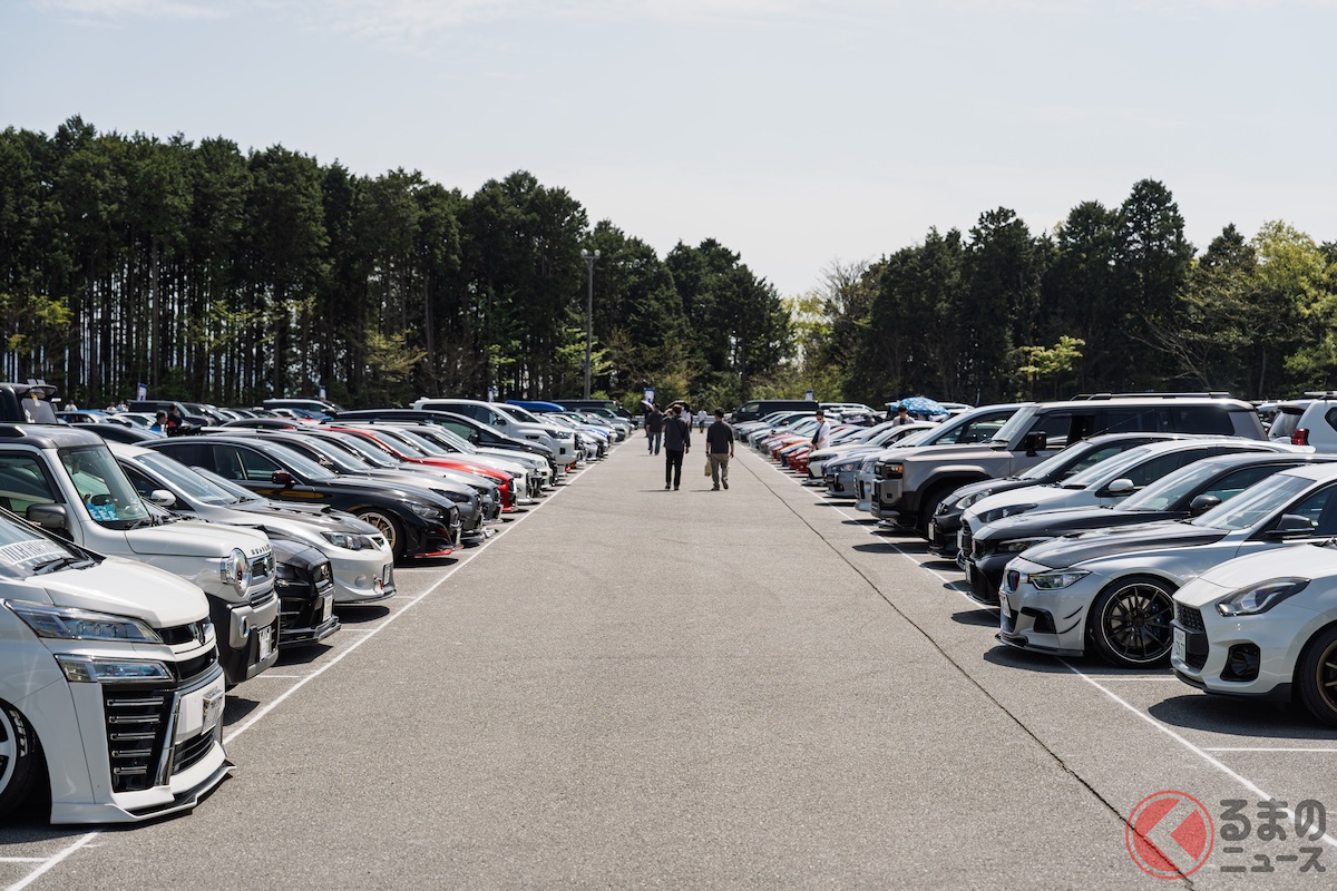 多種多様なカテゴリーのクルマに装着されたホイールは全てRAYS製! ファンの多さも圧巻だ