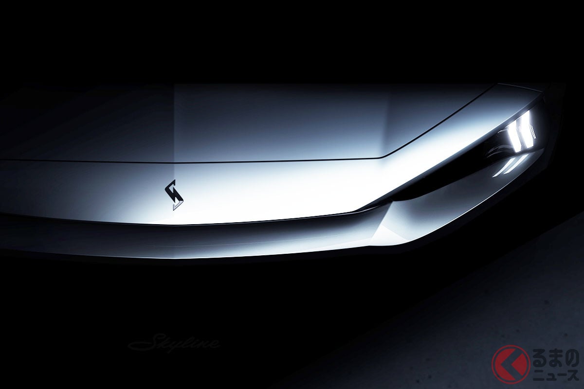 日産 新型「スカイライン」ティザー画像