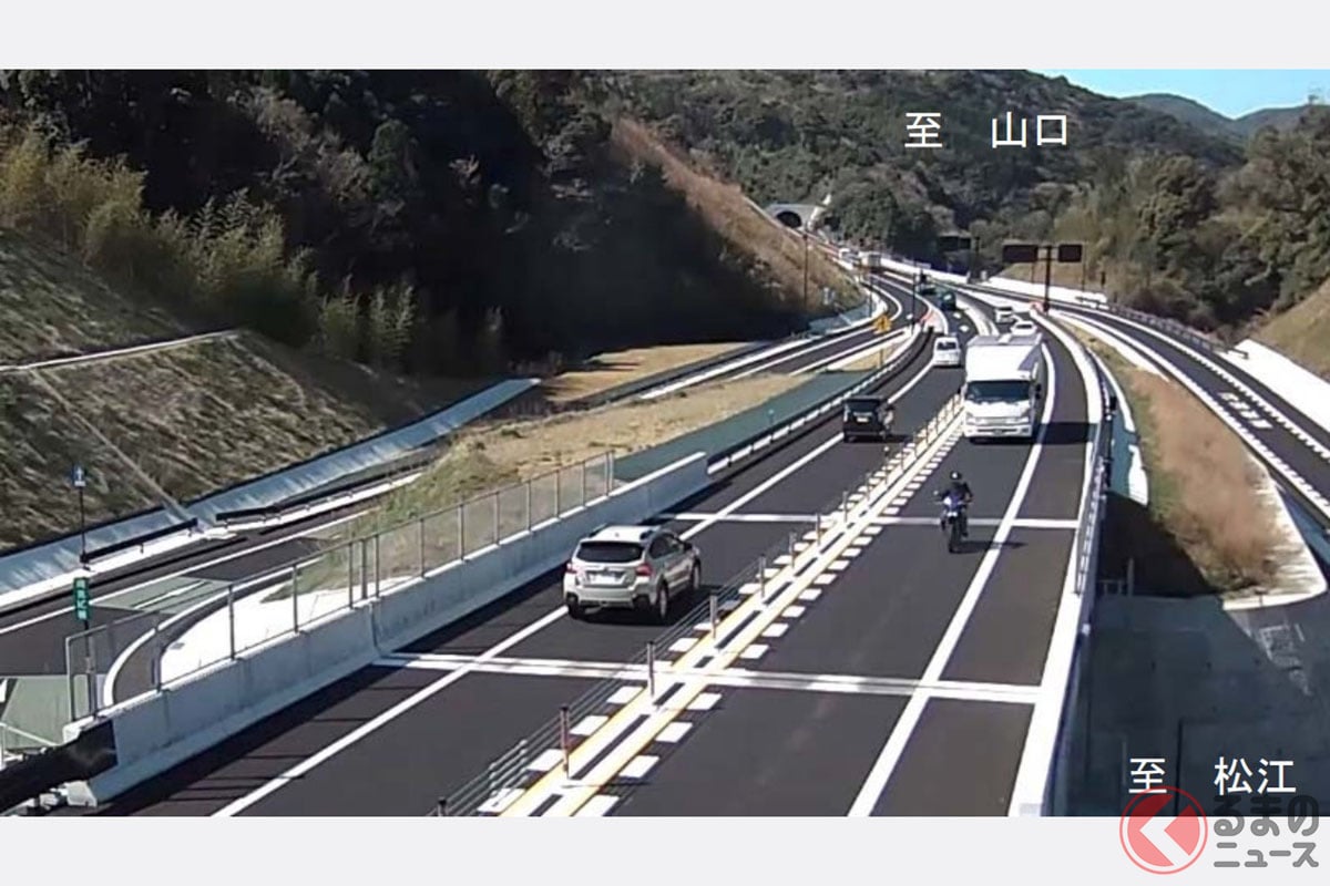 山陰道の「三隅・益田道路」区間が開通(出展:国土交通省中国地方整備局 浜田河川国道事務所)