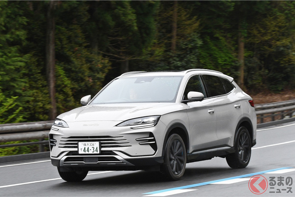 高野山に向かう山道を走るBYD新型「シーライオン6」。PHEVらしい静かで力強い走りが印象的でした